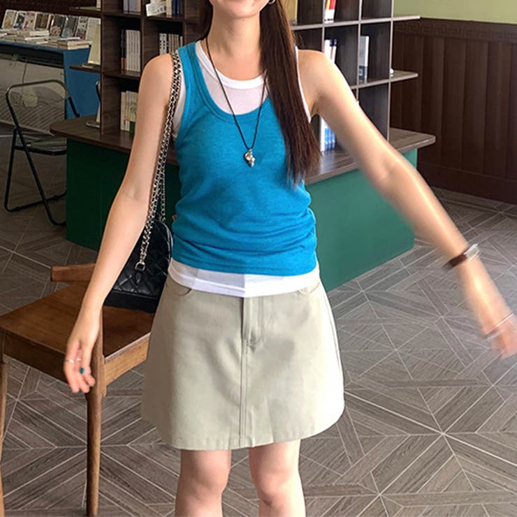 ミレニアル学園風 ゆるカワコーデ☆清楚なハイウエスト Aラインミニスカート | 17kg | 詳細画像2 