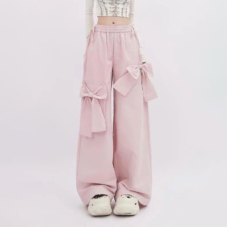 ミレニアル学園風 ゆるカワコーデ レトロストリート風立体ピンクリボン付き | 17kg | 詳細画像2 