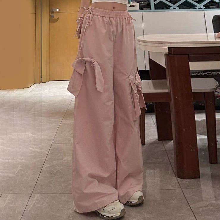 ミレニアル学園風 ゆるカワコーデ レトロストリート風立体ピンクリボン付き | 17kg | 詳細画像4 