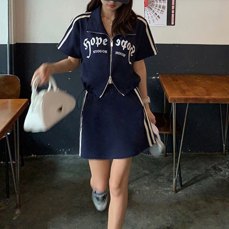 ゆるカワコーデ☆夏痩せ見えスポーツ風 セットブルー半袖 | 17kg | 詳細画像23 