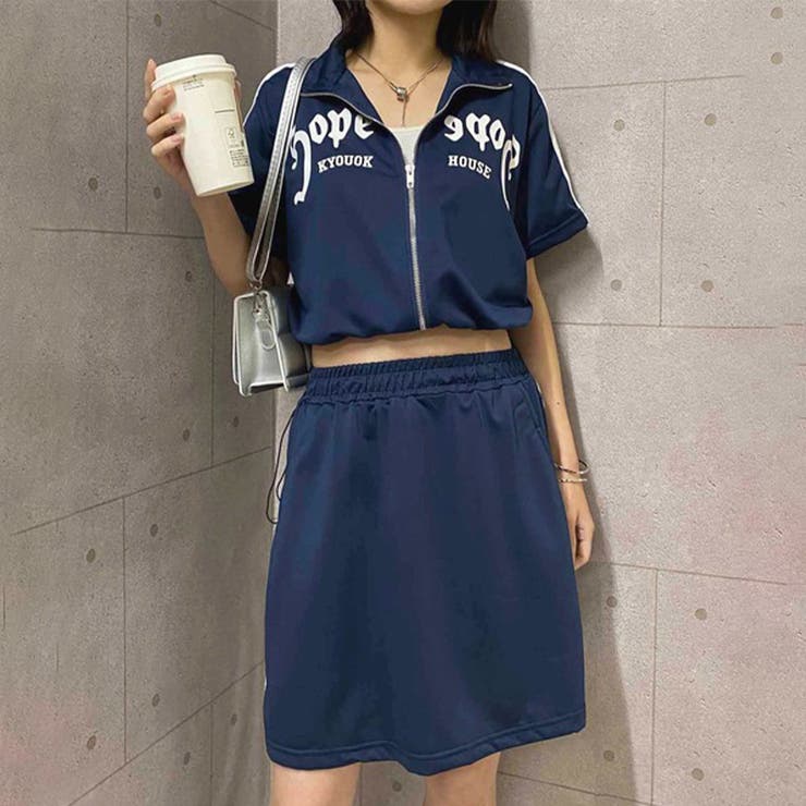 ゆるカワコーデ☆夏痩せ見えスポーツ風 セットブルー半袖 | 17kg | 詳細画像8 