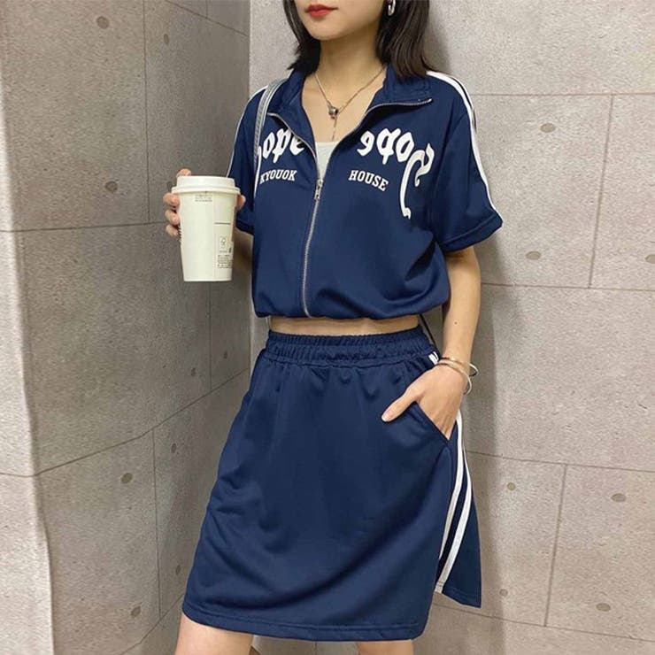 ゆるカワコーデ☆夏痩せ見えスポーツ風 セットブルー半袖 | 17kg | 詳細画像9 