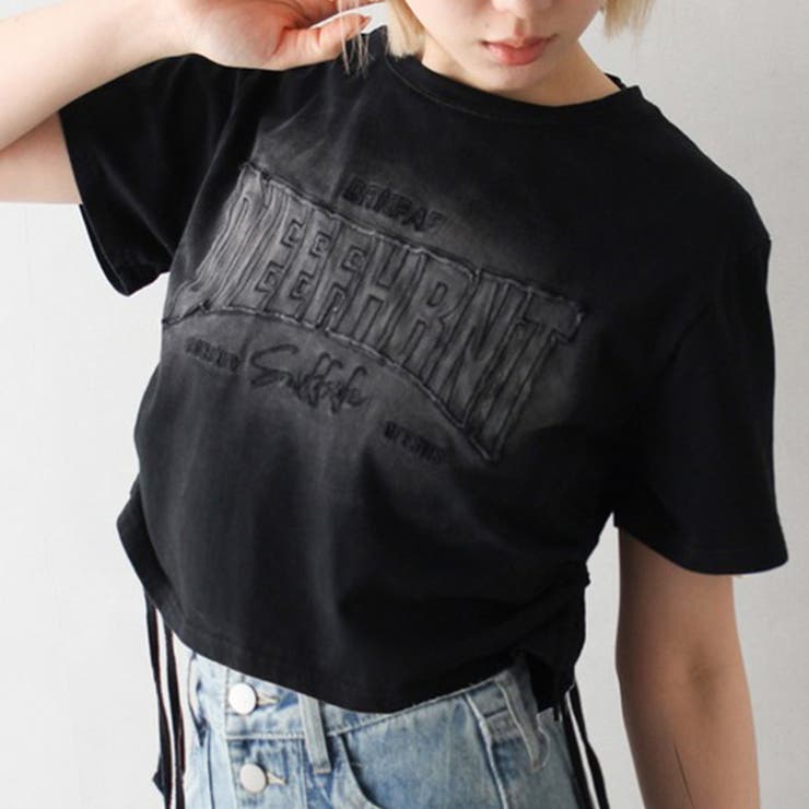 ゆるカワコーデ☆ビンテージグラデ 立体文字柄物 ドロワーストリングトップス | 17kg | 詳細画像2 