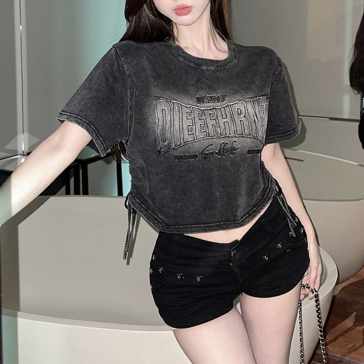 ゆるカワコーデ☆ビンテージグラデ 立体文字柄物 ドロワーストリングトップス | 17kg | 詳細画像24 