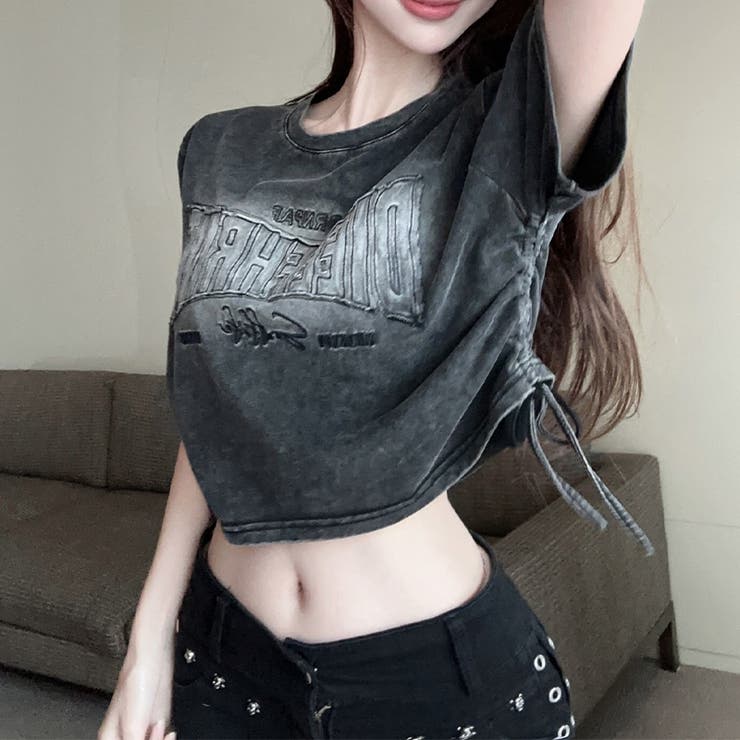 ゆるカワコーデ☆ビンテージグラデ 立体文字柄物 ドロワーストリングトップス | 17kg | 詳細画像26 