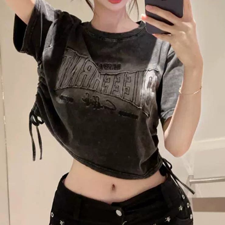 ゆるカワコーデ☆ビンテージグラデ 立体文字柄物 ドロワーストリングトップス | 17kg | 詳細画像27 