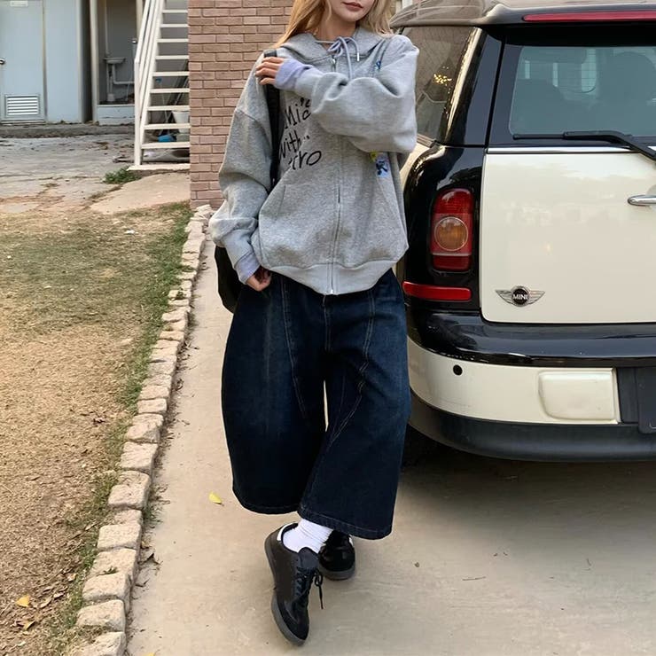 ゆるカワコーデ☆グラフィティ 7分ワイドジーンズ | 17kg | 詳細画像10 