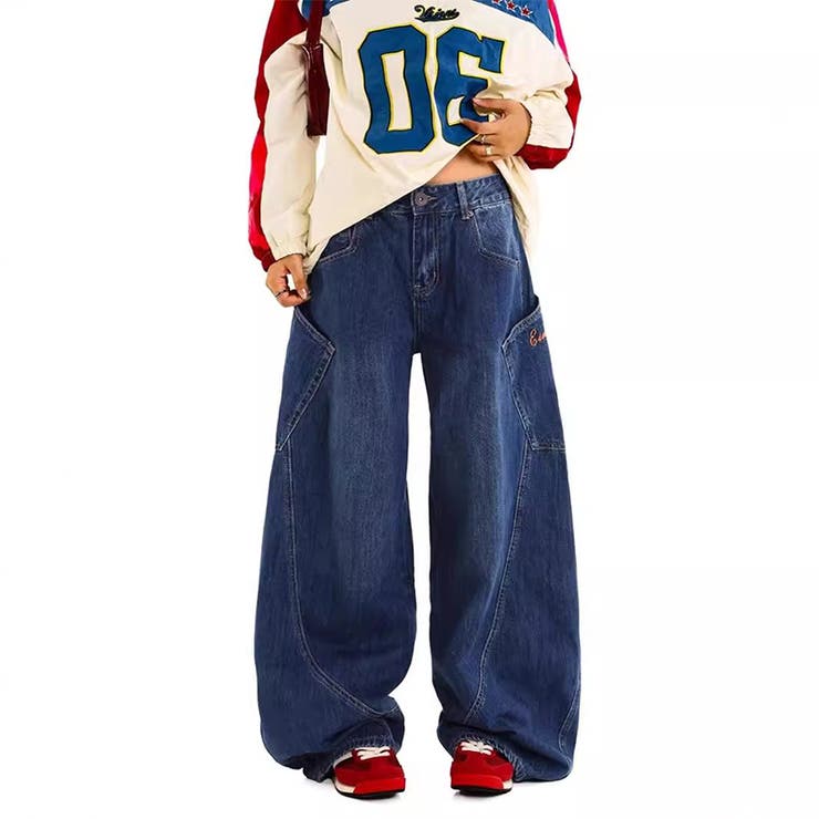 ゆるカワコーデ☆アメリカン大ポケットデニムパンツ | 17kg | 詳細画像3 