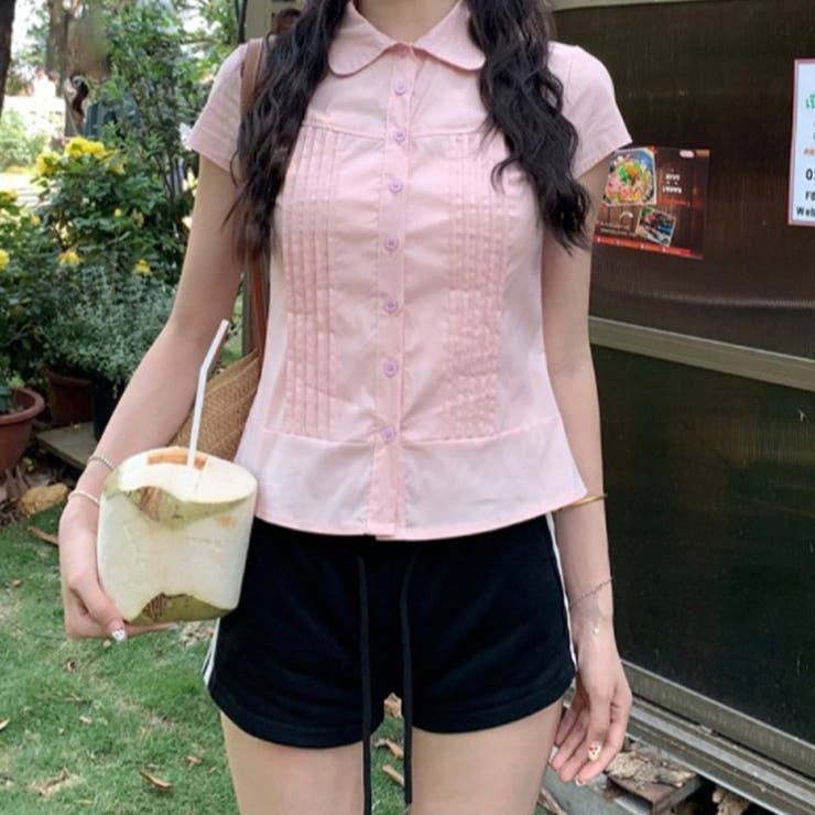 ゆるカワコーデ☆ピーターパンカラー シャツブラウス | 17kg | 詳細画像2