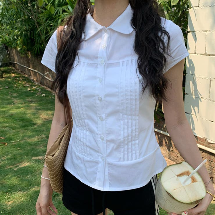 ゆるカワコーデ☆ピーターパンカラー シャツブラウス | 17kg | 詳細画像7