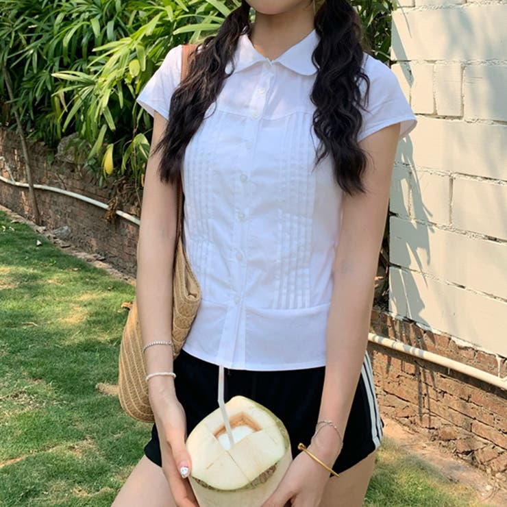 ゆるカワコーデ☆ピーターパンカラー シャツブラウス | 17kg | 詳細画像8