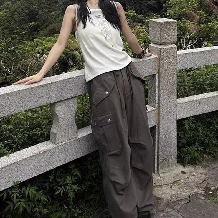 ゆるカワコーデ☆タンクトップ風フェイクレイヤード多巴?コーデデザイン性トップス | 17kg | 詳細画像4 