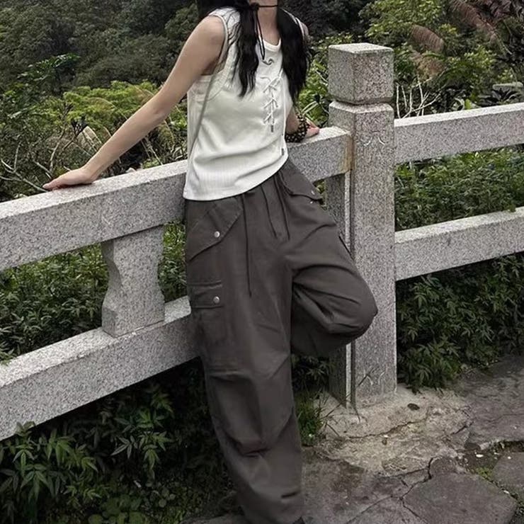 ゆるカワコーデ☆タンクトップ風フェイクレイヤード多巴?コーデデザイン性トップス | 17kg | 詳細画像5 