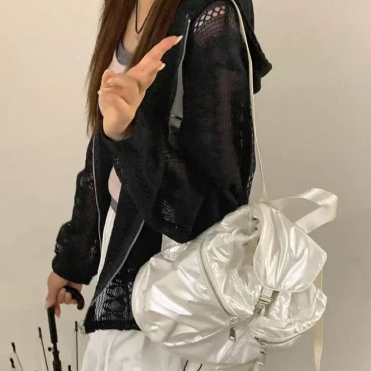 クロシェ編み 透かし編み ゆったり ジップ ニットパーカーゆるカワコーデ☆ | 17kg | 詳細画像26 