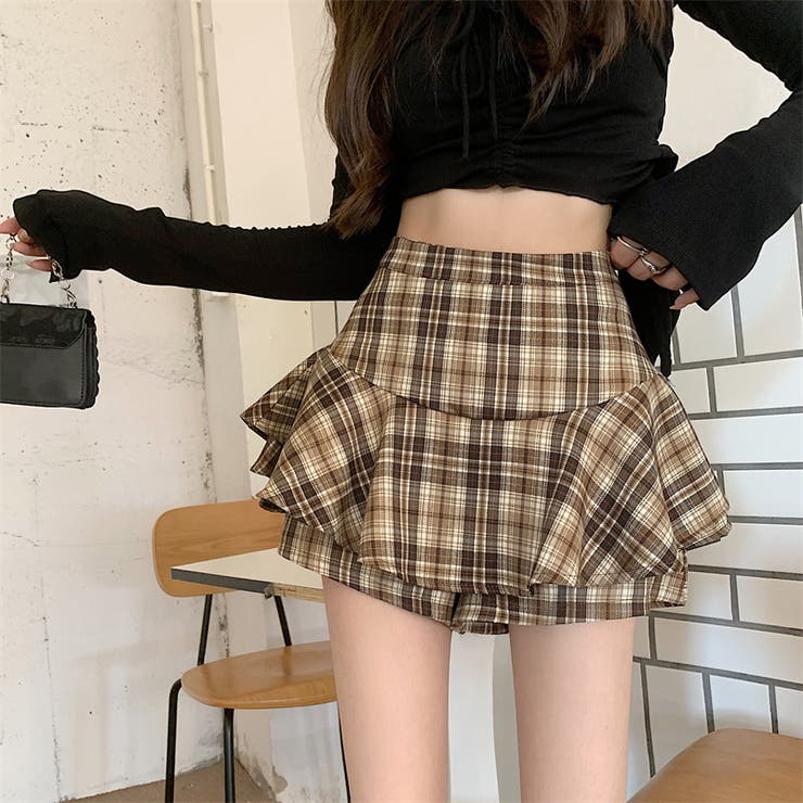 フェミニンガーリー チェック柄 小柄向けゆるカワコーデ☆ | 17kg | 詳細画像2 