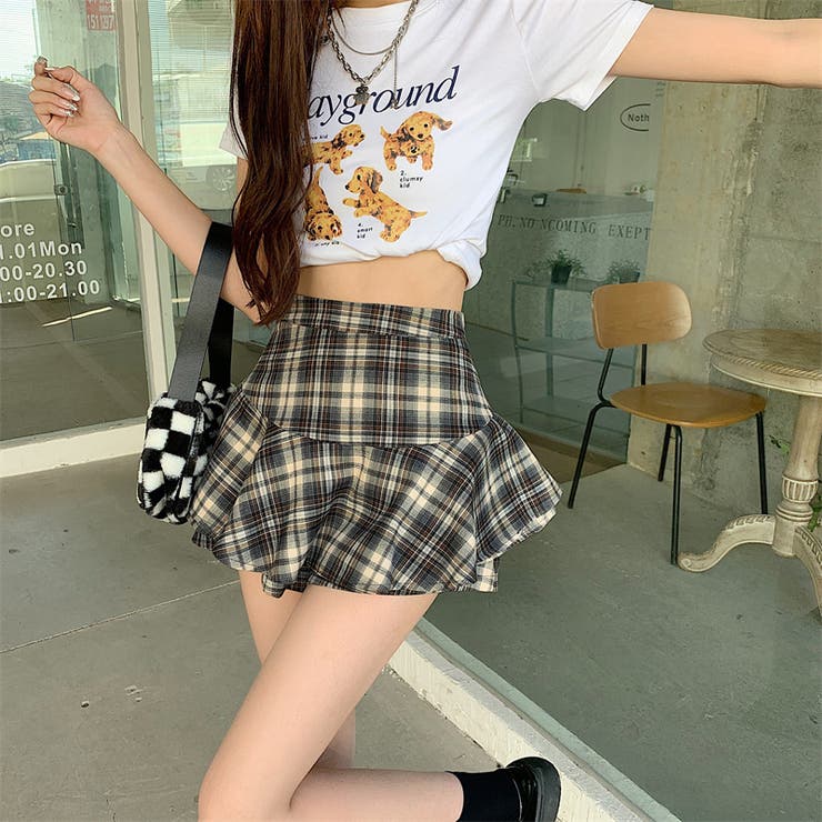 フェミニンガーリー チェック柄 小柄向けゆるカワコーデ☆ | 17kg | 詳細画像11 
