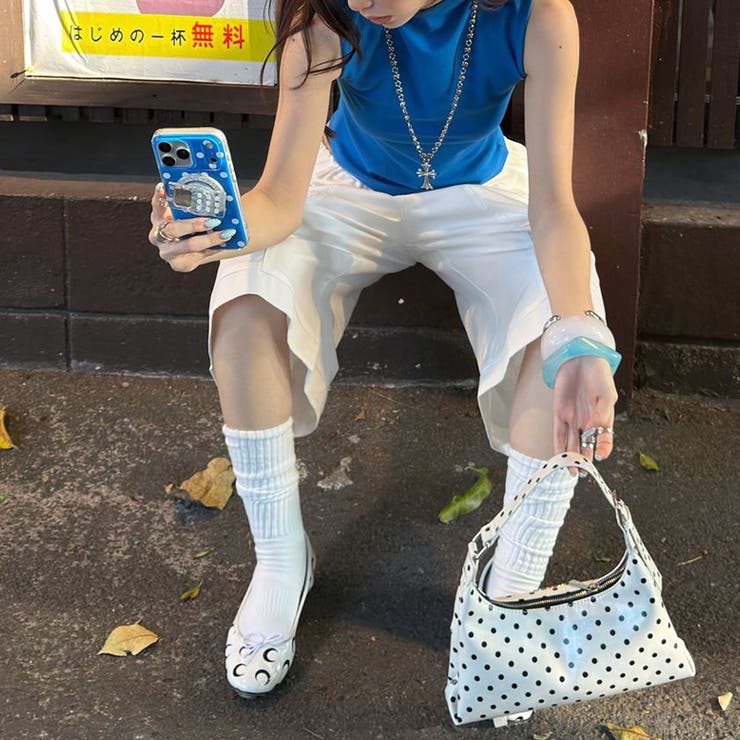 フリル切替 ダブルポケット 七分丈 ワイドパンツ カジュアル甘辛系ガールズ☆ | 17kg | 詳細画像14 