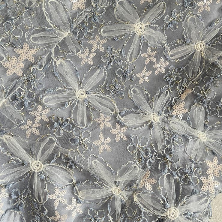 ブルー×コード刺繍 スウィート花柄ゆるカワコーデ☆ | 17kg | 詳細画像8 