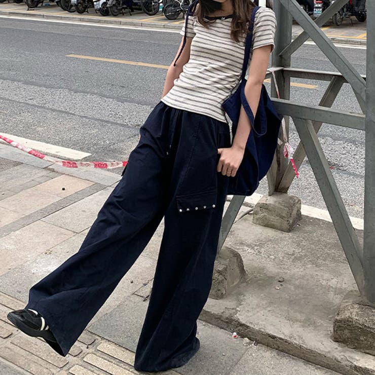 ボーダー ワンショルダー 半袖Tシャツ | 17kg | 詳細画像10 