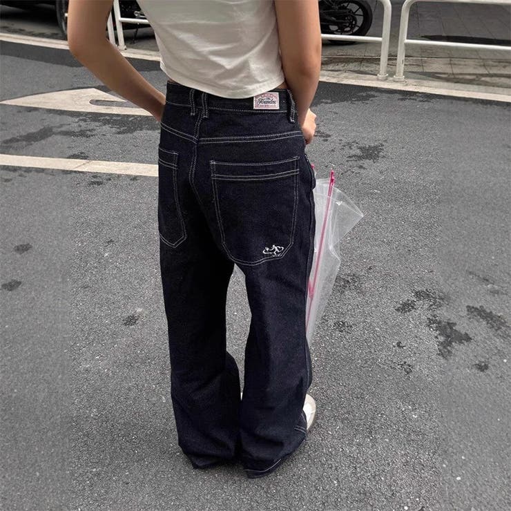 ハイウエストデニムパンツ レディース ワイドストレート | 17kg | 詳細画像3 