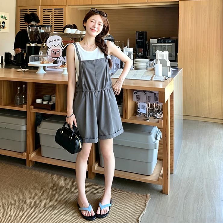 キャミソール×サロペットショートパンツ セットアップ レディース | 17kg | 詳細画像10 