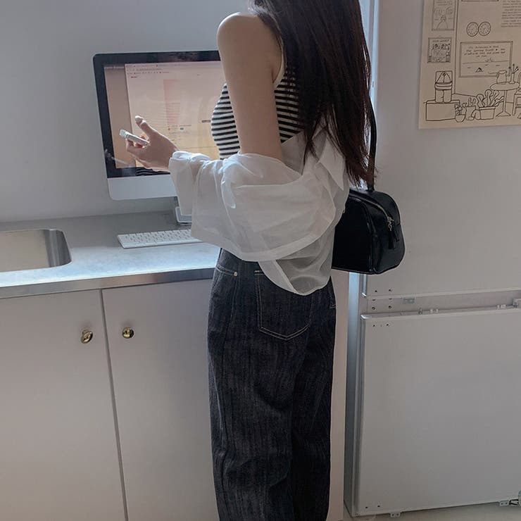 ボーダー柄 ノースリーブ ボートネック | 17kg | 詳細画像27 