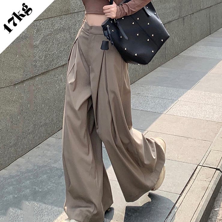 【SHOPLIST限定】洗練されたドレープが良いハイウエストボトムス | 17kg | 詳細画像1 