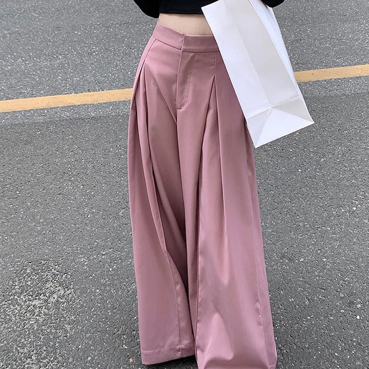 【SHOPLIST限定】洗練されたドレープが良いハイウエストボトムス | 17kg | 詳細画像12 
