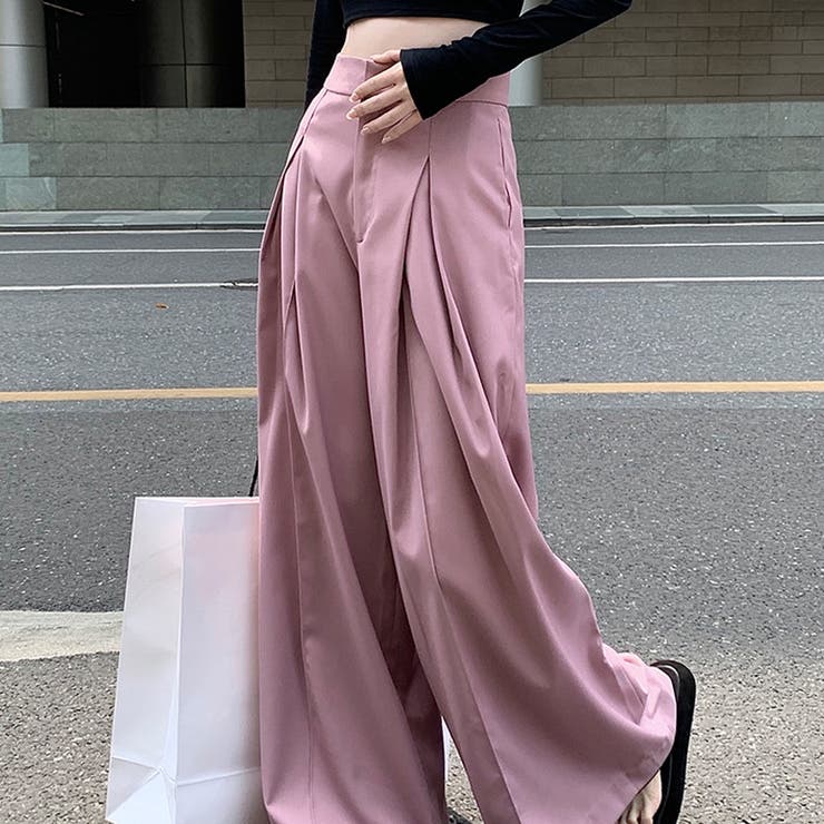 【SHOPLIST限定】洗練されたドレープが良いハイウエストボトムス | 17kg | 詳細画像5 