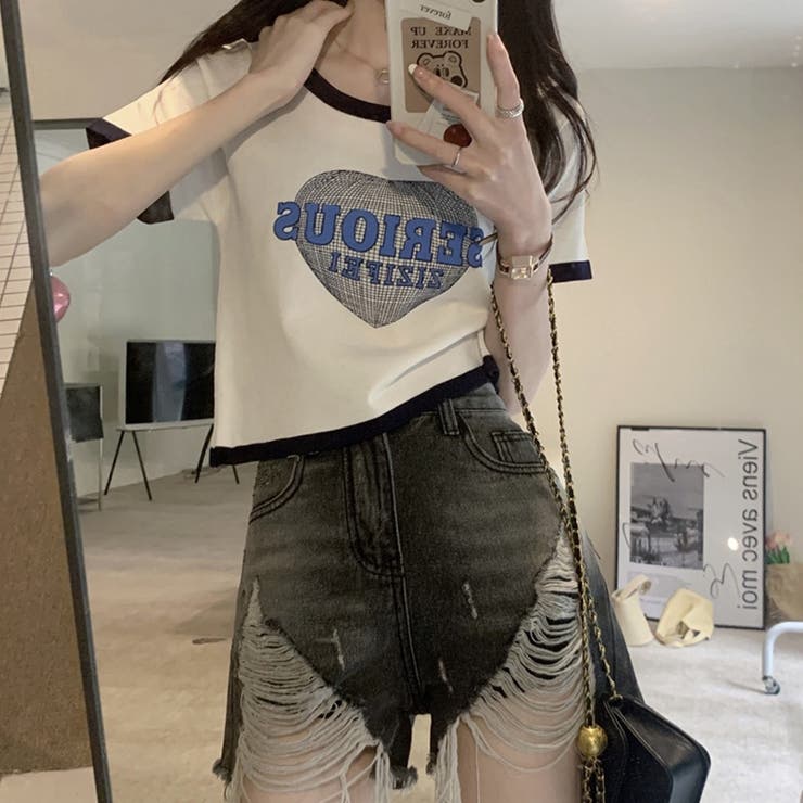 【SHOPLIST限定】ミニマリズムバイカラーカジュアルTシャツ | 17kg | 詳細画像2 