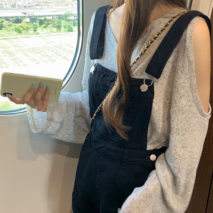 【SHOPLIST限定】デザインオフショルダーニットカジュアル長袖＆ワイドレッグ… | 17kg | 詳細画像14 