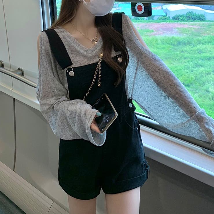 【SHOPLIST限定】デザインオフショルダーニットカジュアル長袖＆ワイドレッグ… | 17kg | 詳細画像5 