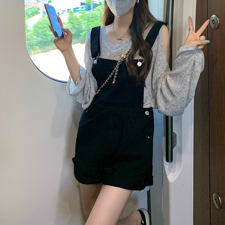 【SHOPLIST限定】デザインオフショルダーニットカジュアル長袖＆ワイドレッグ… | 17kg | 詳細画像9 