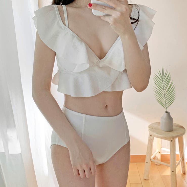 【SHOPLIST限定】スウィートフリルカラーストライプスプリット水着 | 17kg | 詳細画像18