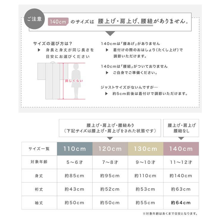 子供用のかわいい浴衣セット
