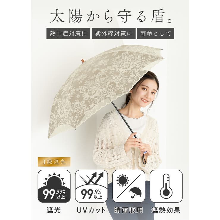 日傘 折りたたみ 遮光[品番：SBEW0022686]｜SOUBIEN（ソウビエン）の