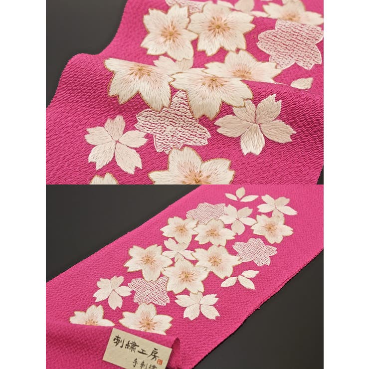 半衿 手刺繍半襟 刺繍工房[品番：SBEW0001475]｜SOUBIEN（ソウビエン