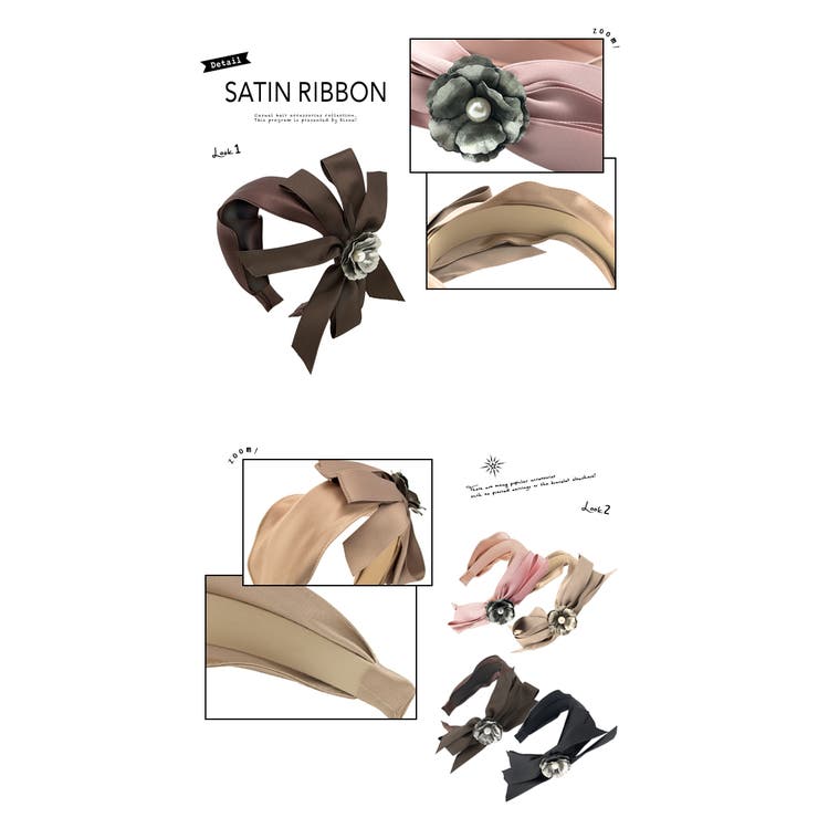 カチューシャ リボン フラワー | SOUBIEN | 詳細画像2 