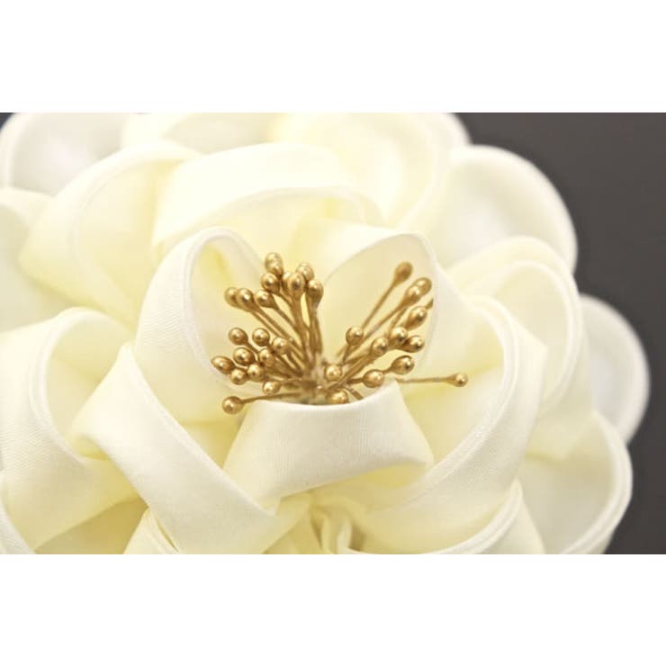 つまみ細工 コーム 成人式 振袖 梅 白 正絹 髪留め ヘアアクセサリー | SOUBIEN | 詳細画像4 