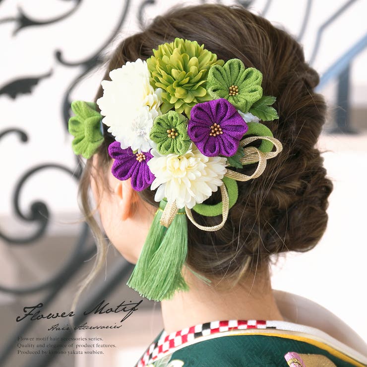つまみ細工と造花の髪飾り(2) - その他