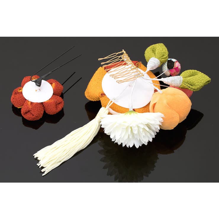 髪飾り ２点セット 橙色 | SOUBIEN | 詳細画像4 