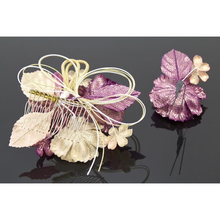 髪飾り 2点セット 紫 | SOUBIEN | 詳細画像3