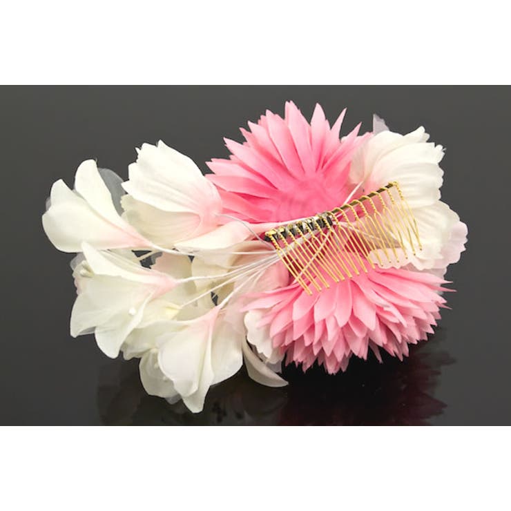 髪飾り ピンク 白 | SOUBIEN | 詳細画像3 