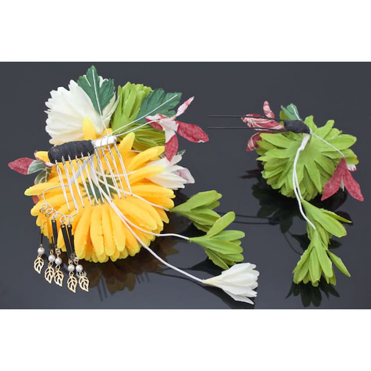 髪飾り 2点セット 黄 | SOUBIEN | 詳細画像3