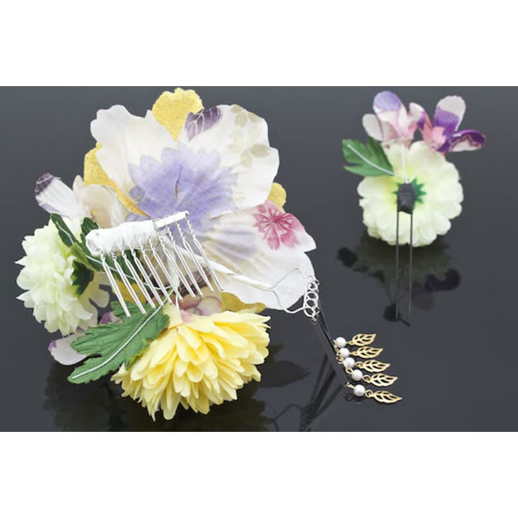 髪飾り 2点セット 黄色 | SOUBIEN | 詳細画像3 