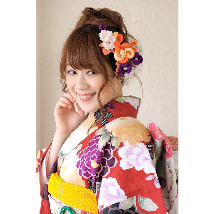 髪飾り 2点セット オレンジ | SOUBIEN | 詳細画像2 