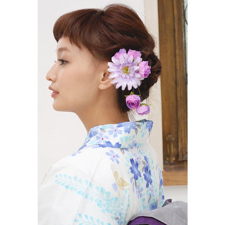 髪飾り コサージュ 花[品番：SBEW0005389]｜SOUBIEN（ソウビエン