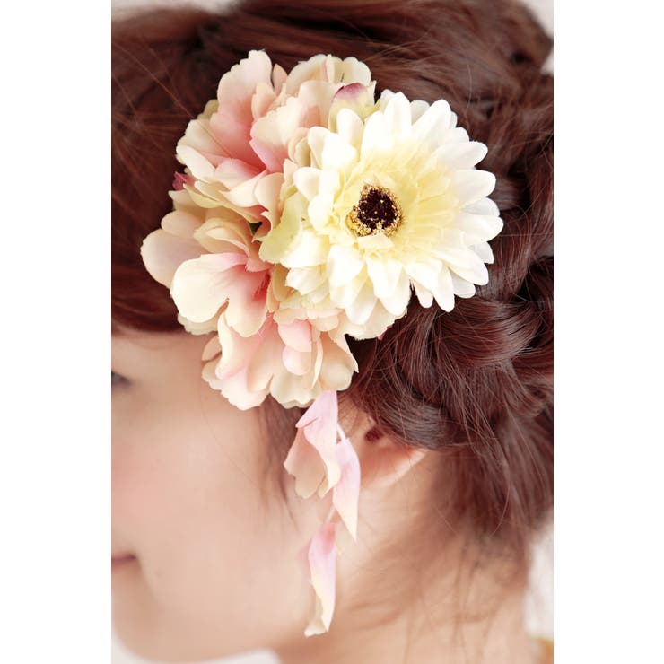 髪飾り コーラルピンク ガーベラ 品番 Sbew Soubien ソウビエン のレディースファッション通販 Shoplist ショップリスト