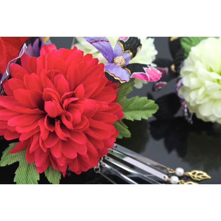 髪飾り 2点セット 赤 | SOUBIEN | 詳細画像4 