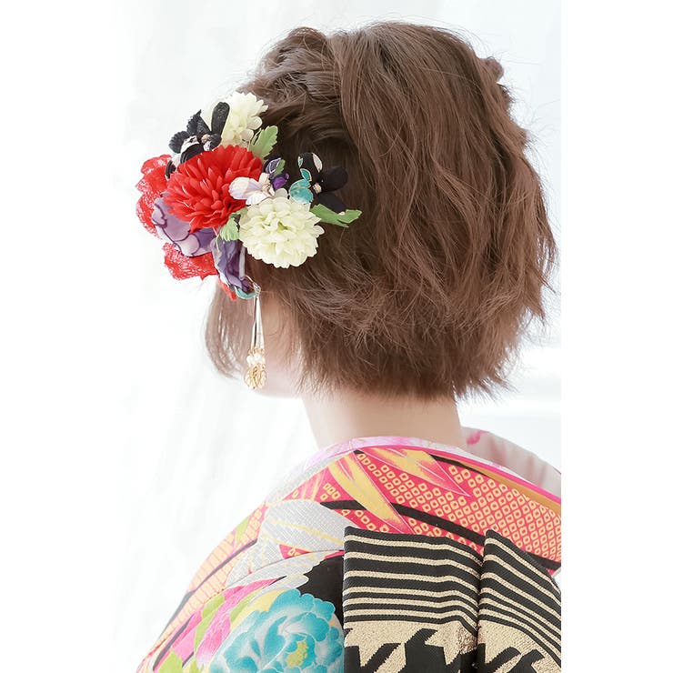 髪飾り 2点セット 赤 | SOUBIEN | 詳細画像2 